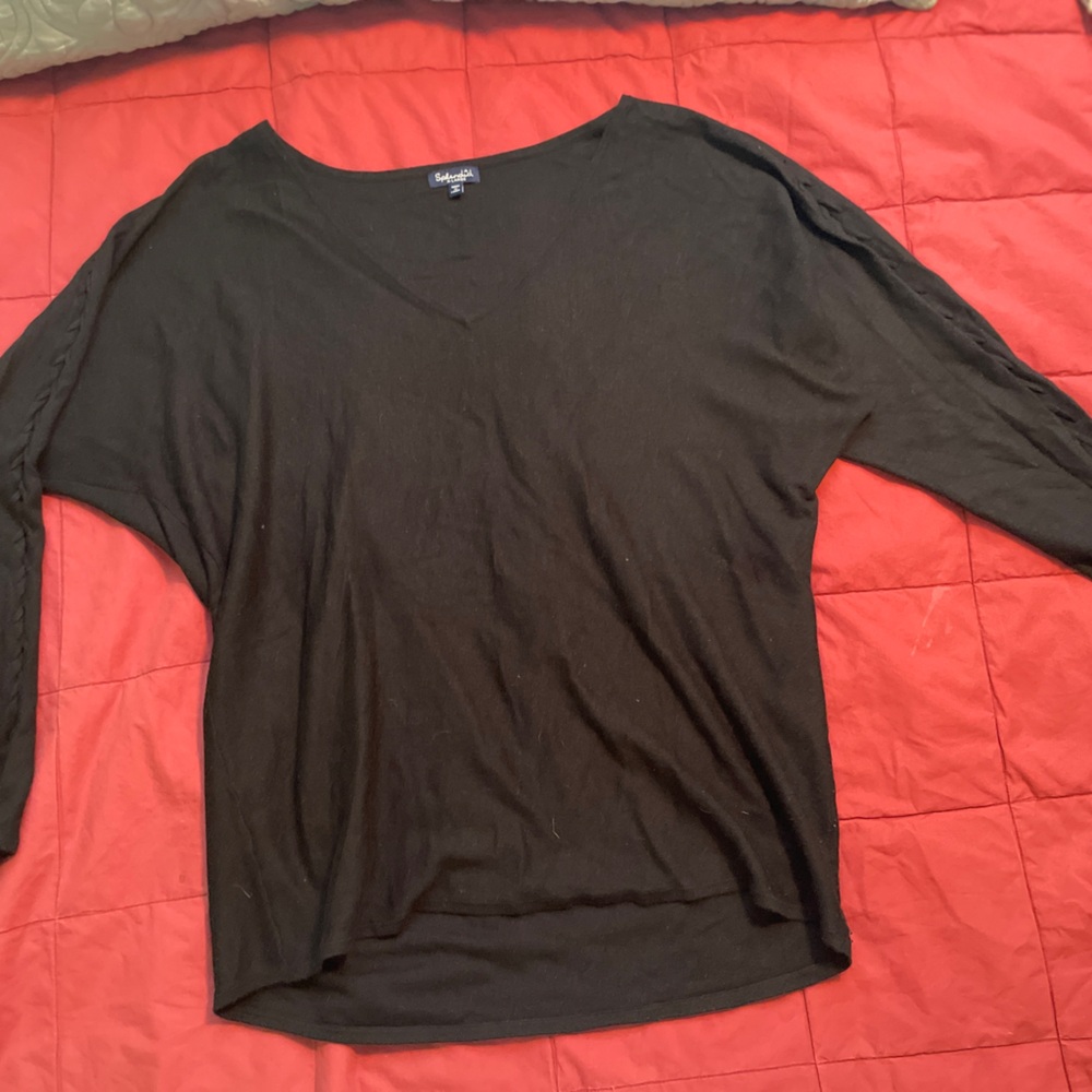 Splendid 
Braided Charcoal Long Sleeve